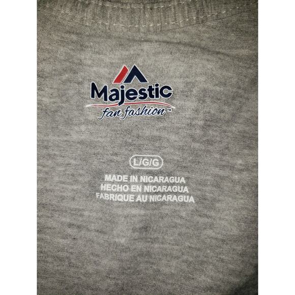 Houston Astros World Series Champs Light Grey '17 V-Neck T Shirt LARGE New - Picture 4 of 5